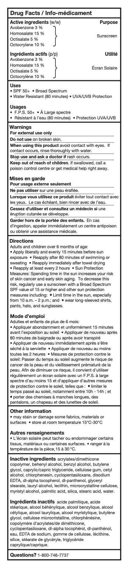 Drug Facts Table